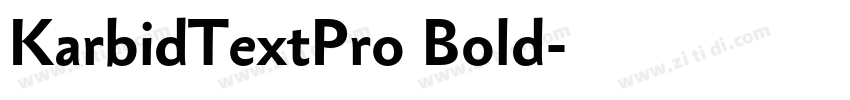 KarbidTextPro Bold字体转换